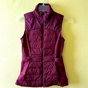 Lululemon Red Merlot Down For it All Vest